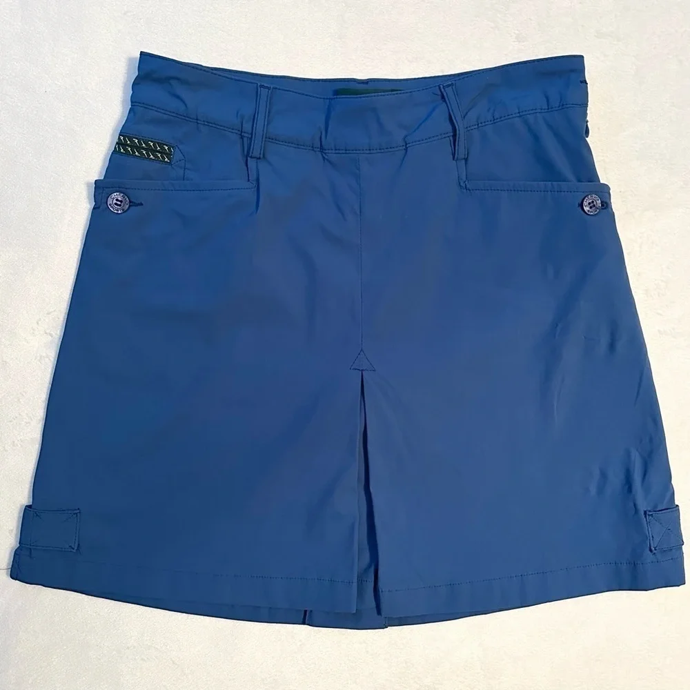 Chervo Golf Mini Short & Skirt Womens XS/ 4 Blue SKORT Pockets Activewear sport